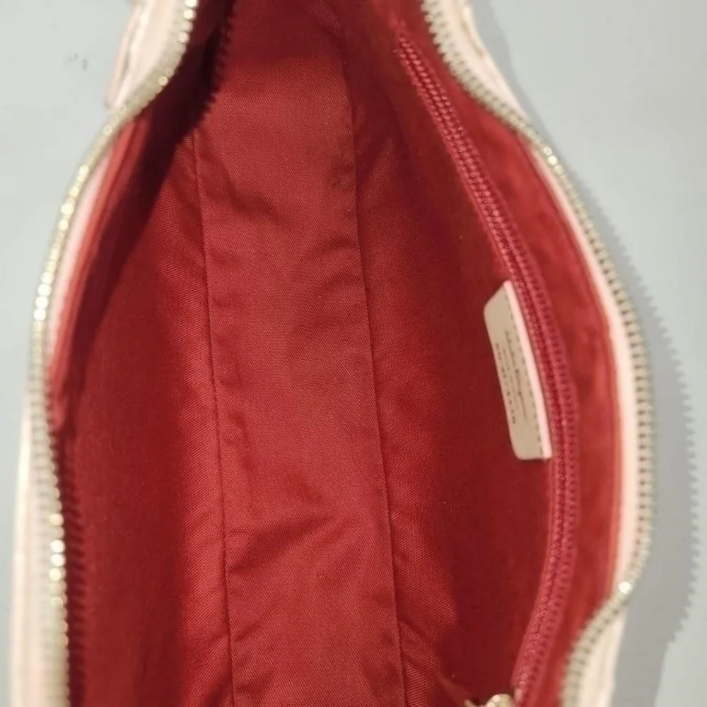 VINTAGE Salvatore Ferragamo Gancini shoulder bag pink/ beige Y2K - Picture 11 of 12